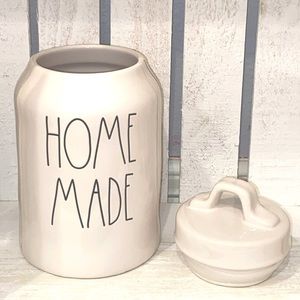 RAE DUNN Ceramic HOMEMADE Treat Canister with Lid NEW